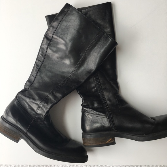 J. Crew Shoes - J. Crew Black Leather Riding Boots